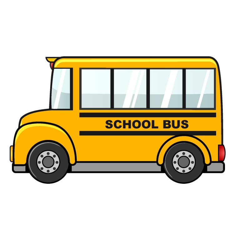 a yellow school bus is shown on a white background