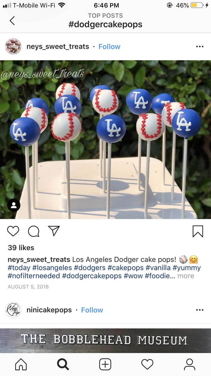 an image of baseball cake pops on twitter