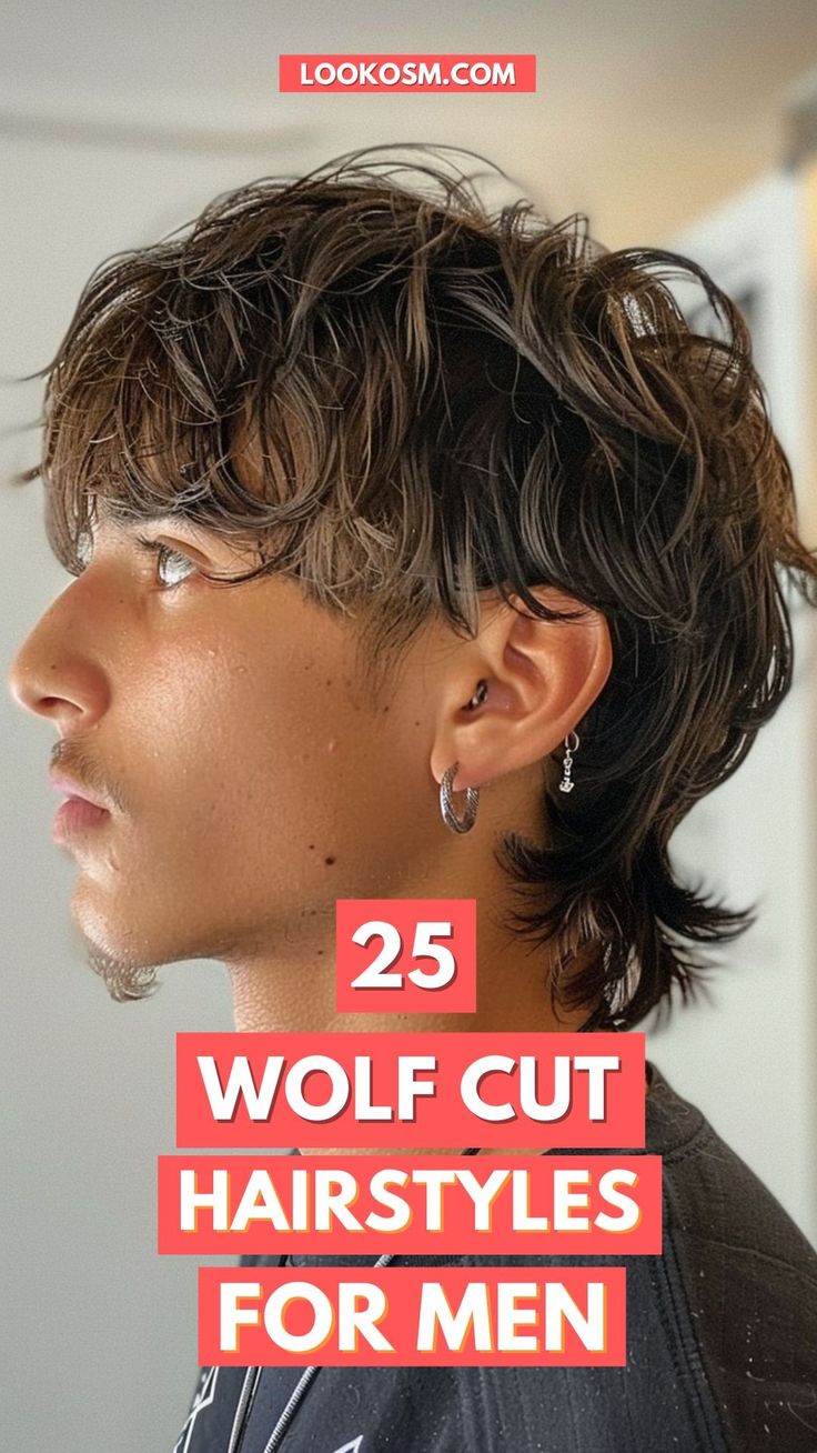 Embrace the Hunt: 25 Trending Wolf Cut Hairstyles for Men