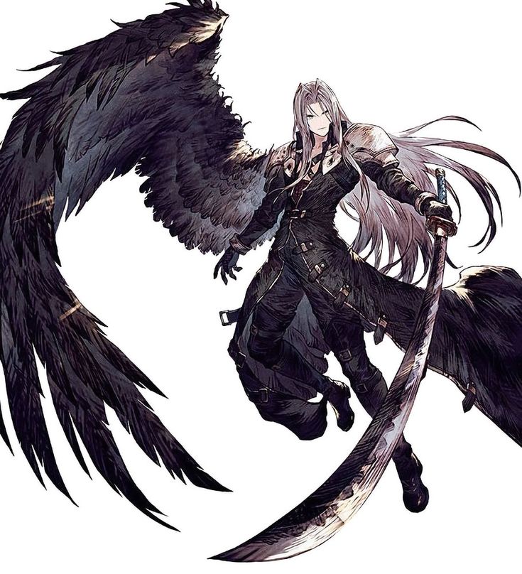 Sephiroth (Advent Children) Art - War of the Visions: Final Fantasy Brave Exvius Art Gallery Final Fantasy Sephiroth Tattoo, Sephiroth Character Design, Final Fantasy Art Sephiroth, Final Fantasy Ix Concept Art, Sephiroth Art, Final Fantasy Brave Exvius, Final Fantasy Sephiroth, Advent Children, Final Fantasy Collection