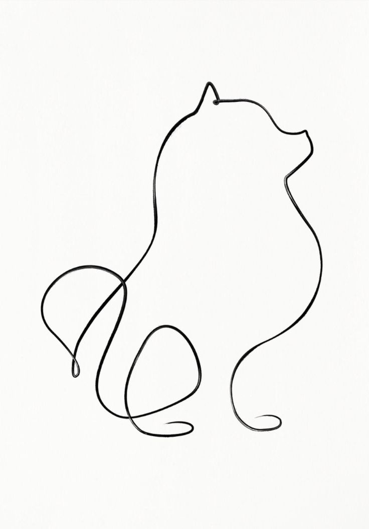 a black and white drawing of a bear