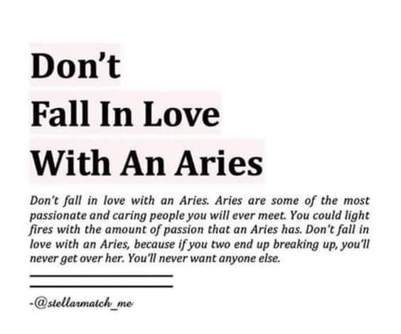 an advertisement with the words don't fall in love with an aris