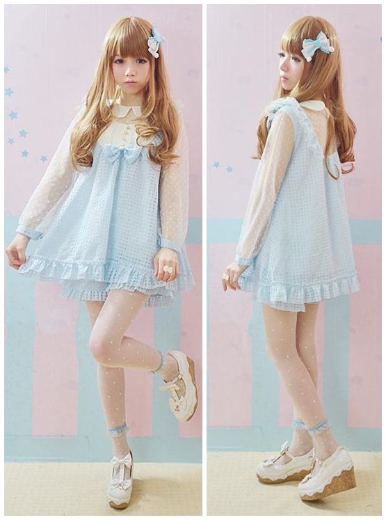 http://spreepicky.storenvy.com Can't handle 2 Japanese Fashion Street, Japanese Kawaii Fashion, Girly Kei, Japanese Fashion Kawaii, Neon Moon, Kawaii Fashion Outfits, Kawaii Dress, Maid Dress, Japanese Outfits