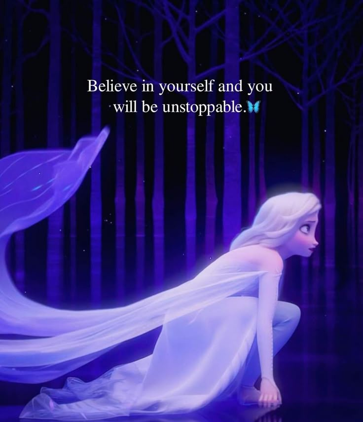 #motivational #motivationalquotes #motivationaloflife #motivationalforsecces #LIFELESSONS Frozen Quotes, Believe Yourself, Self Motivation, A Woman, Frozen, Disney, Purple, Quotes, Hair