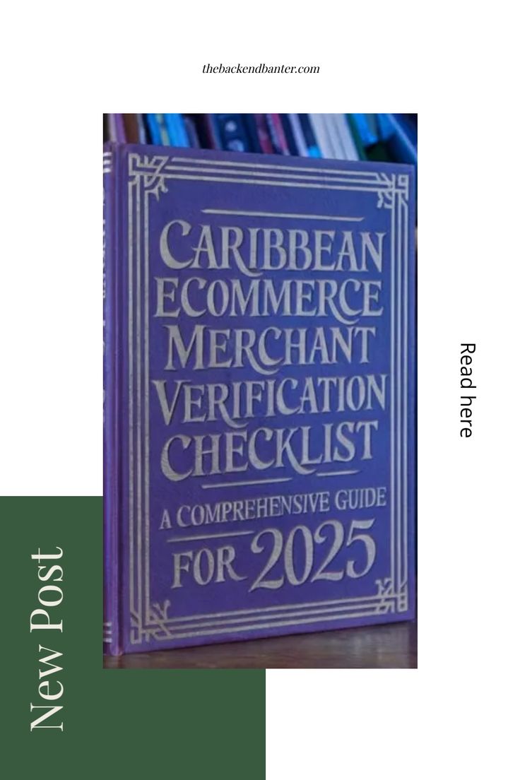 the book cover for caribbean ecommer merchant's merrification checklist