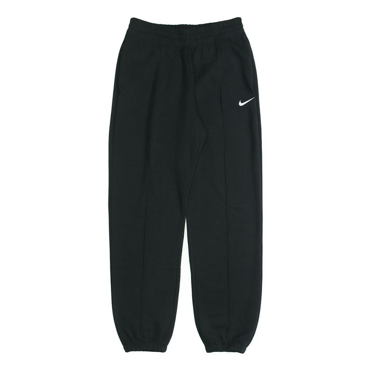 Women's Nike Sportswear Essential logo Embroidered Fleece Stay Warm Bundle Feet Casual Sports Pants/Trousers/Joggers Autumn Black BV4090-010 Black Sweatpants Nike, Nike Fleece Pants, Black Track Pants Outfit, Nike Clothes Women, Nike Joggers Women, Sport Pants Women, Nike Jogger Pants, Nike Trousers, Black Nike Pants