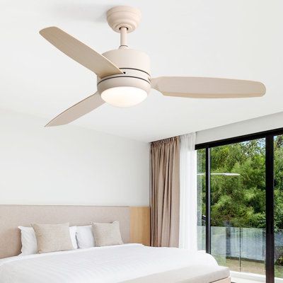 Elevate the ambiance of your home with our 48" Classic Modern Style Ceiling Fan Light, the perfect blend of timeless elegance and modern functionality. This stylish ceiling fan is designed to enhance the décor of any room while providing efficient and customizable airflow. Its simple, sophisticated look is perfect for home decor and lighting. It's more than just a fan; it's a stylish and functional addition to your living space. Whether upgrading your home decor or looking for an efficient cooli Wood Ceiling Fans With Light, Neutral Ceiling Fan, Ceiling Fans With Light Bedroom, White Ceiling Fans With Light, Cottage Ceiling Fan, Modern Ceiling Fan Living Room, Cute Ceiling Fan, Bedroom Ceiling Fans, Designer Ceiling Fans