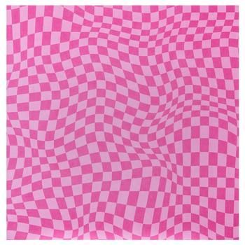 a pink and white checkered background with the words,'how do you see? '