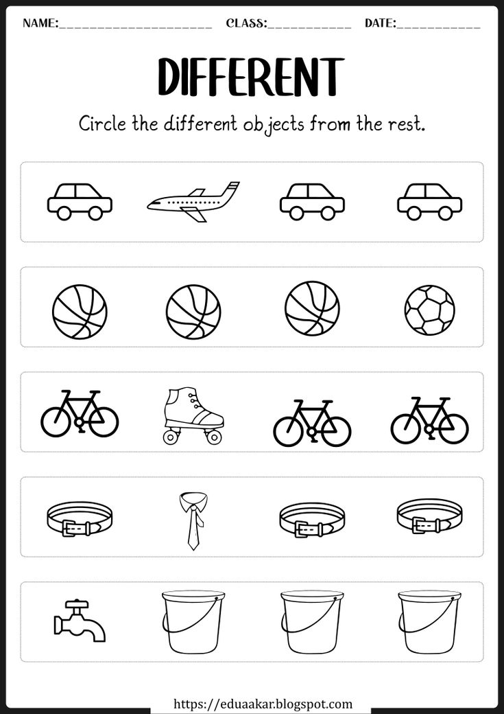 different types of objects that can be found in this worksheet for kids to learn