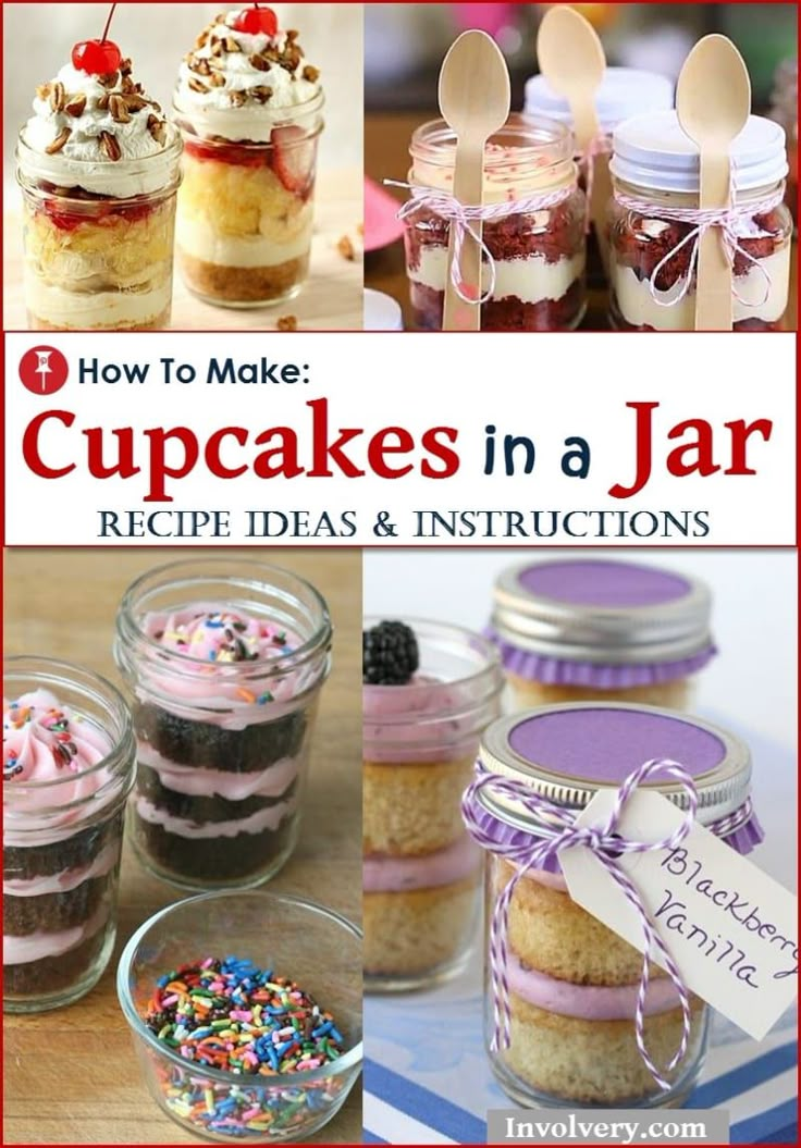 how to make cupcakes in a jar recipe ideas and instructions