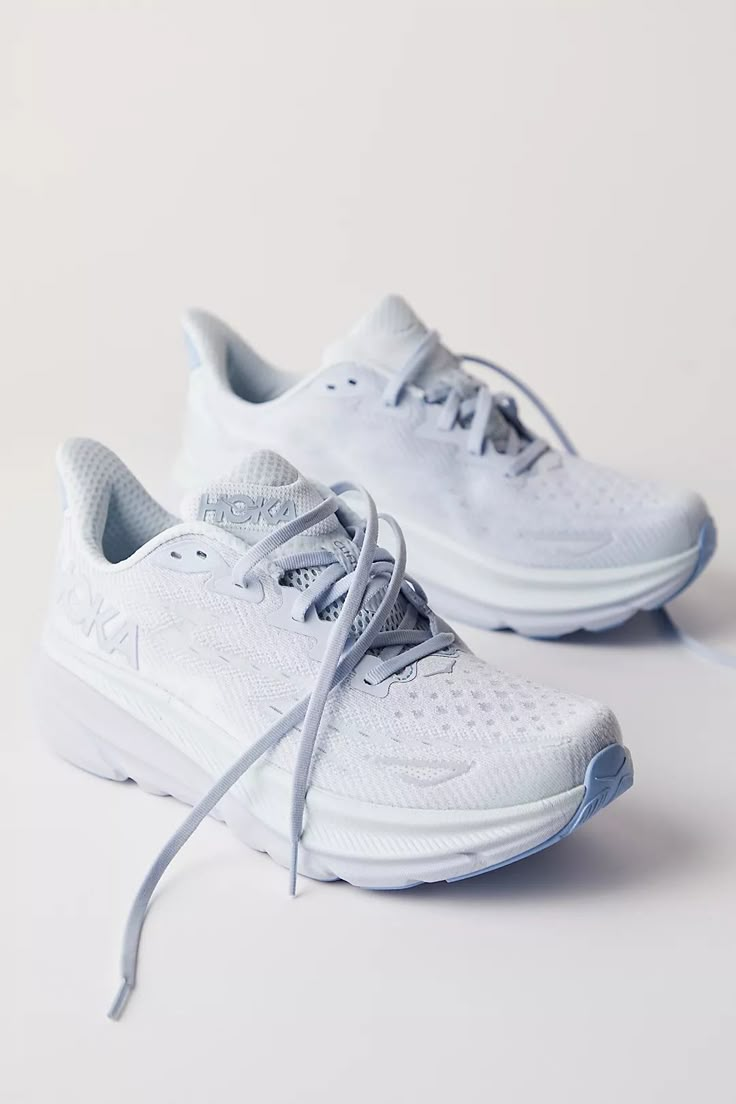 HOKA® Clifton 9 Sneakers | Free People Hoka Shoes Woman, Hoka Clifton 9, Womens Workout Shoes, Clifton 9, Fun Shoes, Hoka Clifton, Cloud Shoes, Hoka Shoes, White Tennis Shoes