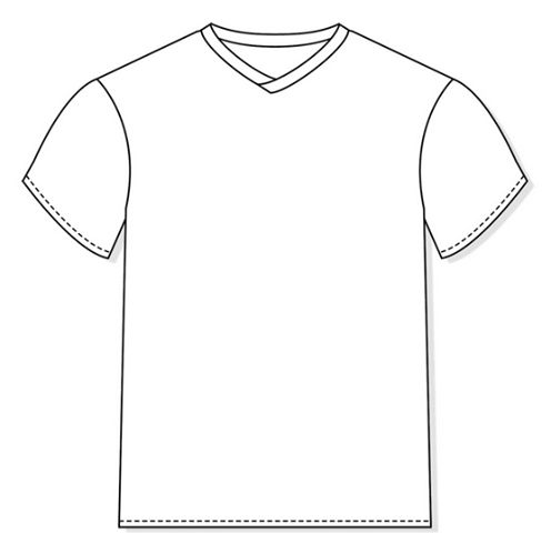 the front and back view of a white t - shirt with short sleeves, on a white background