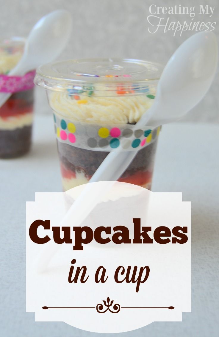 cupcakes in a cup with the title overlay