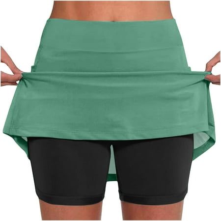 Women's Active Skort with Shorts Lightweight Summer Skirt for Running Tennis Golf Workout Sports Welcome to our store, I wish you a happy shopping Our products are produced in our own factory with various styles We offer various discounts, and we offer a 30-day quality guarantee please rest assured to place an order If you have any questions, please feel free to contact me, it is our honor to serve you SOMEONE ASKED Q: Is the quality of the clothes as described? A: Yes, if the product you receive is not as described, we are ready to give you a full refund. Q: How to choose the size? A: Dear Queen, please check our size chart, we suggest buy one two sizes larger. Thank you Womens clothes are made of soft stretch quick-drying high quality fabric. Pro-skin, elastic , durable, make it easy to Bottom Workout, Summer Skirts, Active Women, Womens Activewear, Active Wear For Women, Tennis, Quality Fabric, Active Wear, Running