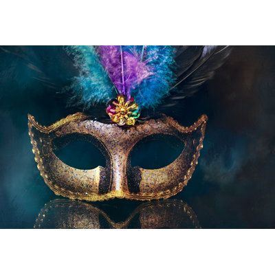 Artist quality canvas. Patented warp-resistant construction with a solid mat board backing. UV and fade-resistant archival inks. Easy to hang; hardware included. Handcrafted in the USA. Ebern Designs Size: 8" H x 12" W x 1.25" D | Ebern Designs Masquerade Venetian Carnival Mask | 8" H x 12" W x 1.25" D | Wayfair | Home Decor Venetian Carnival Masks, Venetian Carnival, Carnival Mask, Carnival Masks, Masks Masquerade, Masquerade Mask, Navy And Brown, Mat Board, Canvas Home