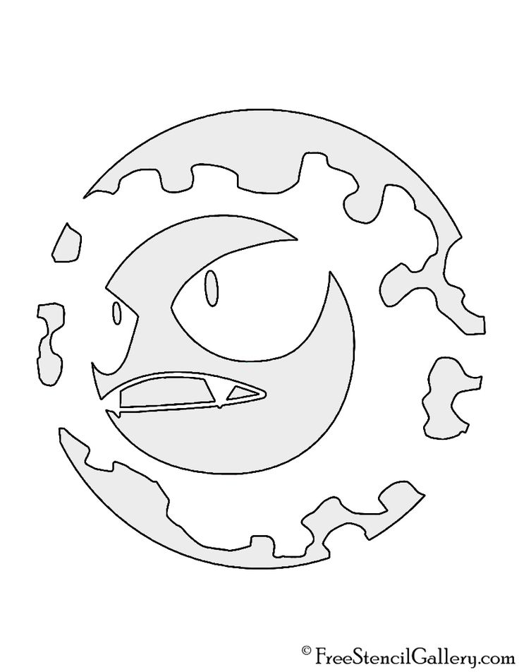 an image of a cartoon face drawn in the shape of a gear wheel with teeth