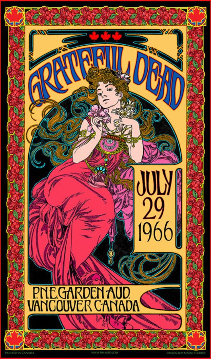 an old concert poster for grateful dead, july 29, 2006 in vancouver, canada