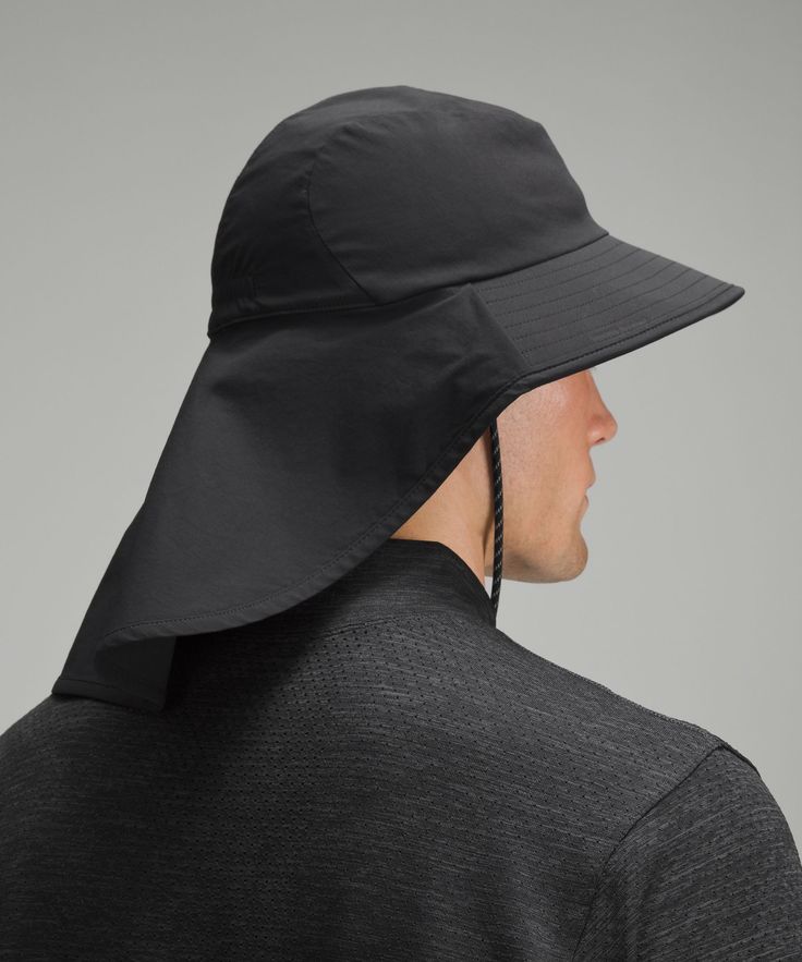 Hike, bike, kayak, or just enjoy a day at the beach. Whatever activities you've got planned, this sun hat keeps you covered. Designed for Casual. Flat, structured brim sits away from your face and keeps your vision clear. Longer back panel provides extra coverage. Adjustable chin strap can be removed when not in use. Work Accessories, Michelle Yeoh, Beach Hat, Wide Brimmed Hats, Brim Hat, Rain Wear, Sun Hat, Wide Brimmed, Hat Designs