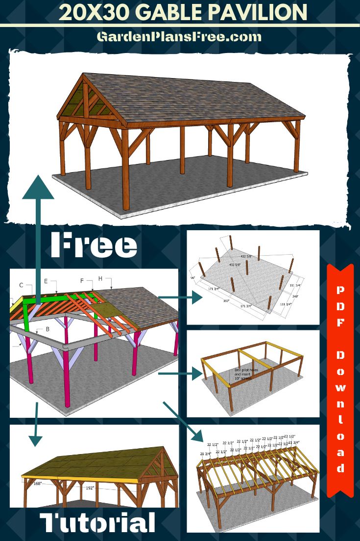 the instructions for how to build a carportion with wood framing and roofing