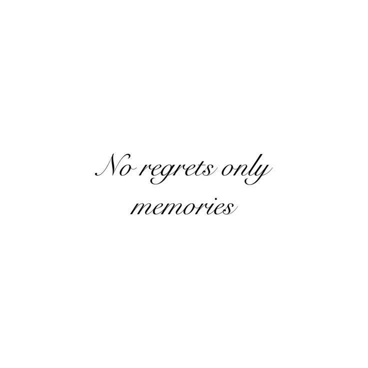 the words no registers only memories are written in black ink