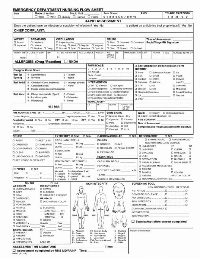 the medical form is shown in black and white, with instructions for each individual to use