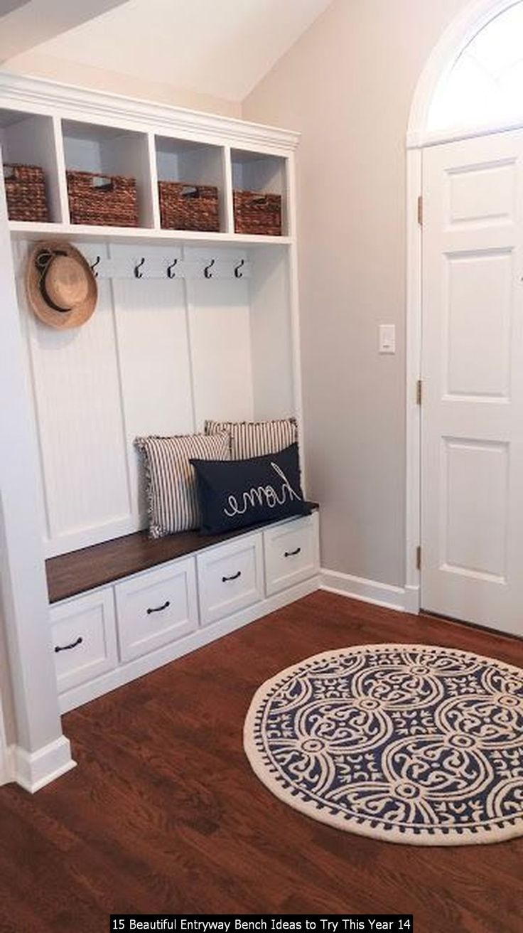 15 Beautiful Entryway Bench Ideas to Try This Year in 2020 Entryway