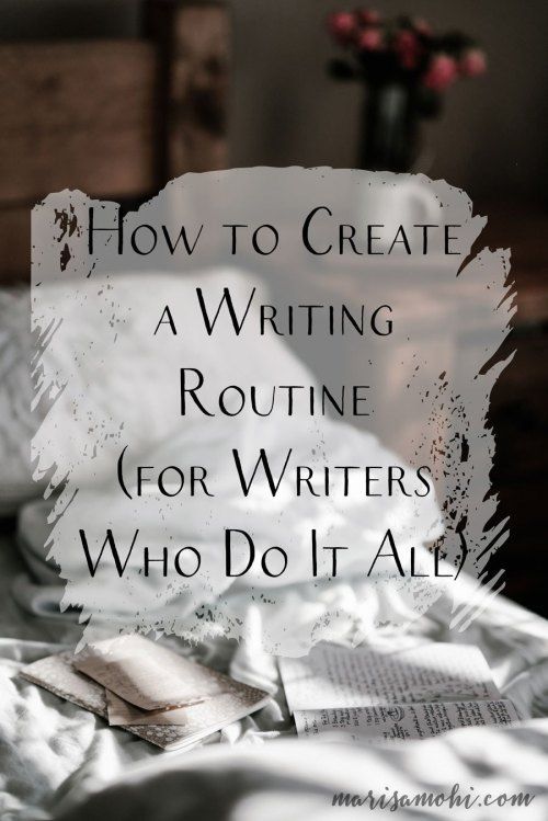 a bed with white sheets and pillows on top of it, the words how to create a writing routine for writer who do it all?