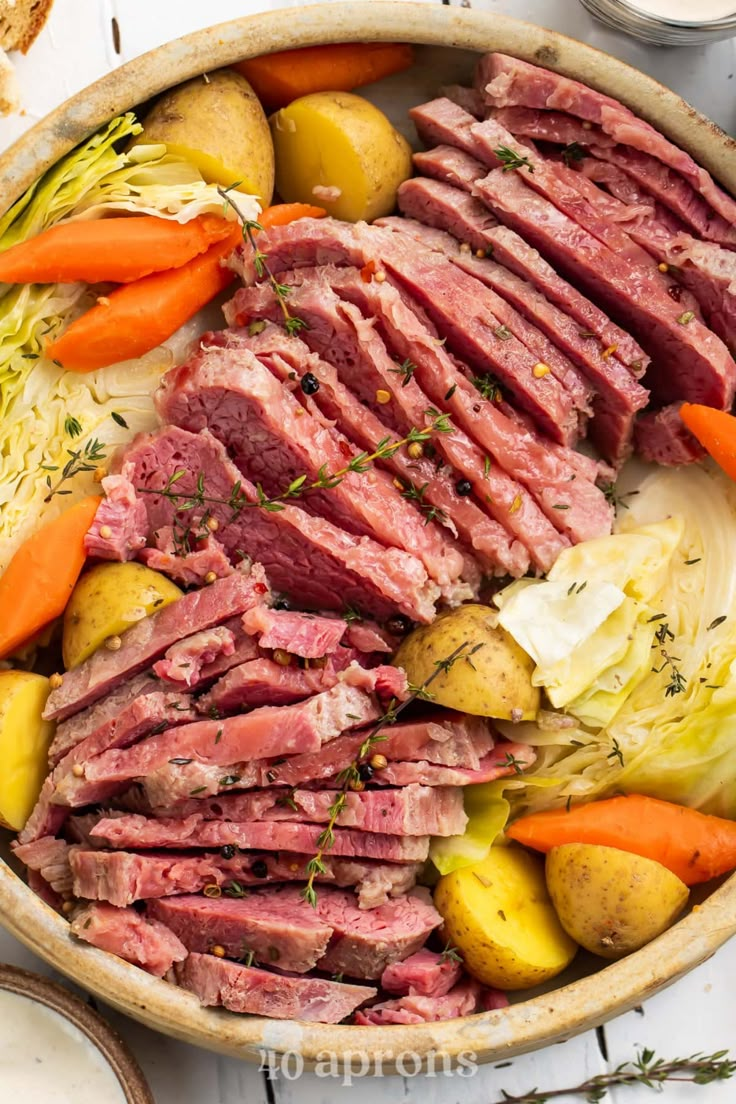 tender savory slow cooker corned beef and cabbage