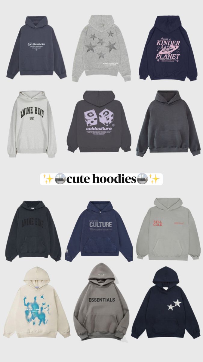 Cute hoodie ideas Where To Find Cute Hoodies, Where To Buy Cute Hoodies, Cool Hoodies Women, Hoddies Outfits Girl Winter, Cold Culture Hoodie Outfit, Scuffers Sweatshirt, Trendy Sweatshirts Hoodie, Clothes Wishlist Ideas, Hoodie Collection Aesthetic