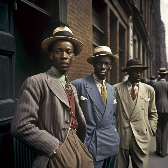 AI Generated This on Instagram: "Prompt: fashionable Caribbean men in London, Windrush generation, 1950s, photography Join the new art wave, follow @ai_generatedthis and enjoy the future. - Experience the world's first Sci-Fi Magazine created entirely by A.I. Follow the link in our bio to purchase for only $3.95 ! - Hashtags: #midjourney #midjourneyai #aiart #ai #midjourneyart #discodiffusion #stablediffusion #aiwork #aiartist #aiartwork #aiartcommunity #midjourneyartwork #digitalart #digitalar Old Polaroid, Photo Polaroid, American Photography, Polaroid Photo, Black Glamour, Vintage Black Glamour, Black Pride, Black Men Fashion, African American History