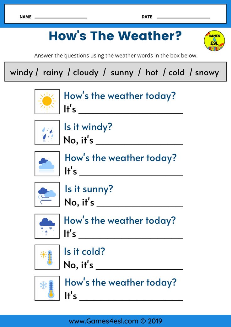 the weather worksheet for kids to learn how to read and understand what it is