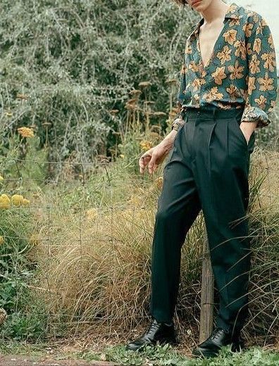 Cottagecore Outfits For Men – New Trend of 2022? - The Jacket Maker Blog 70s Fashion Men, Cottagecore Outfit, 70s Men, Aesthetic Outfits Men, 70s Inspired Fashion, Cottagecore Outfits, Cottagecore Fashion, Fashion Male, Androgynous Fashion