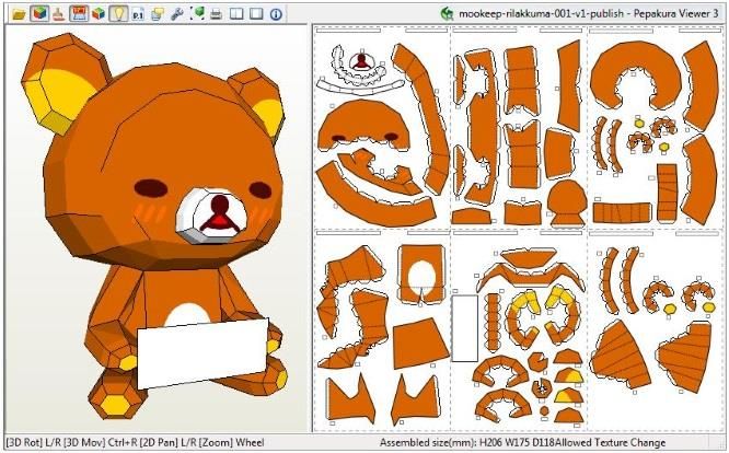 an image of a paper cut out of a teddy bear