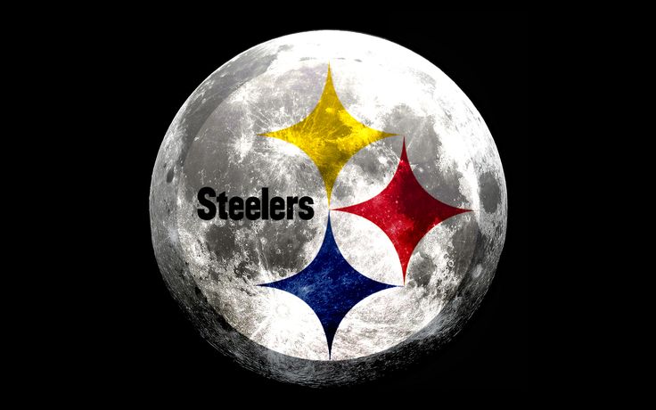 the pittsburgh football team is depicted on the moon