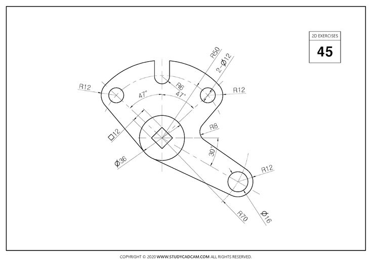 the drawing shows an image of a circular object with numbers and symbols in each corner