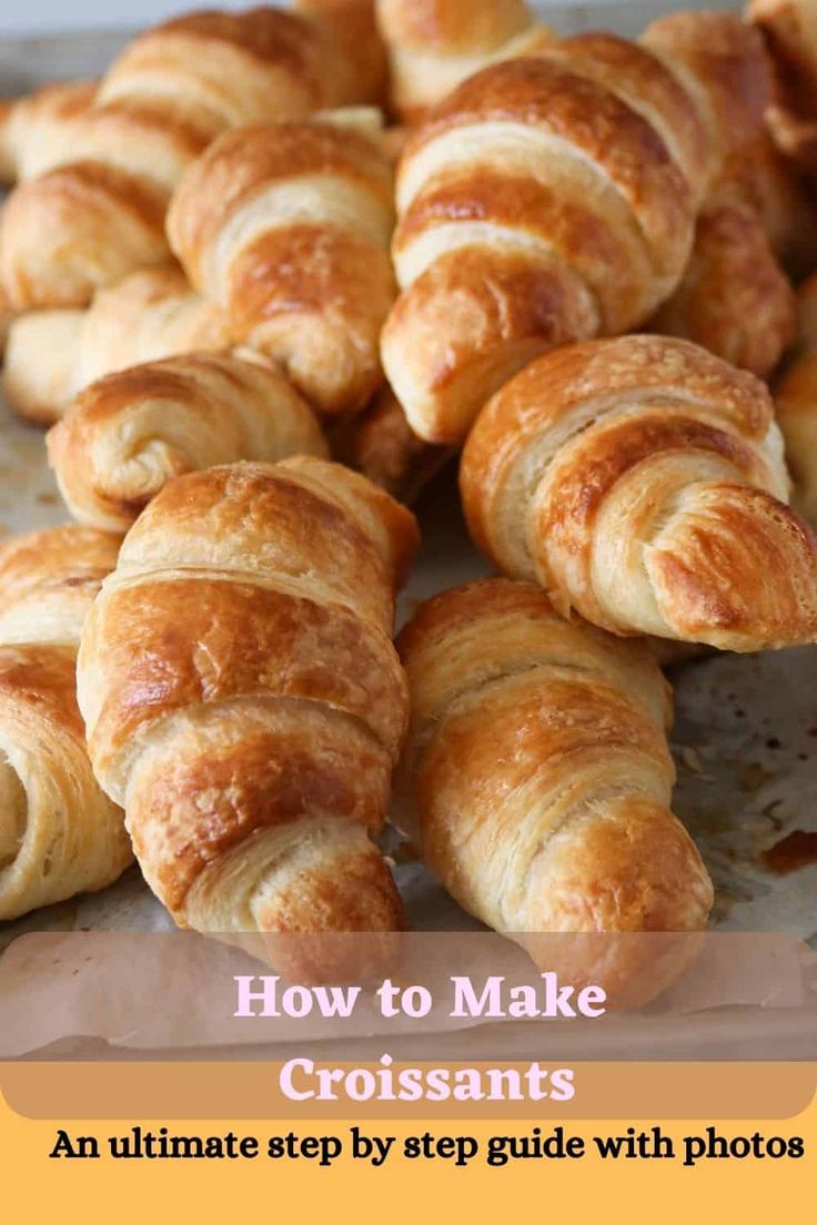 croissants are arranged on top of each other