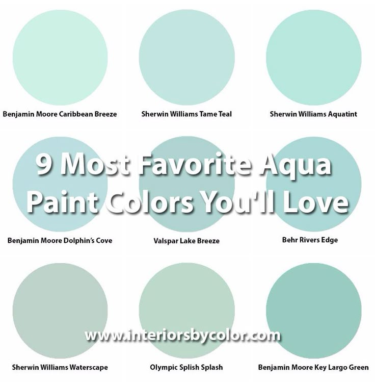 the 9 most favorite aqua paint colors you'll love