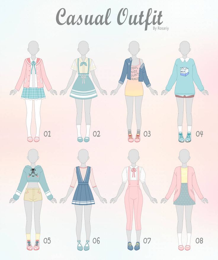 an illustrated guide to how to wear casual outfits