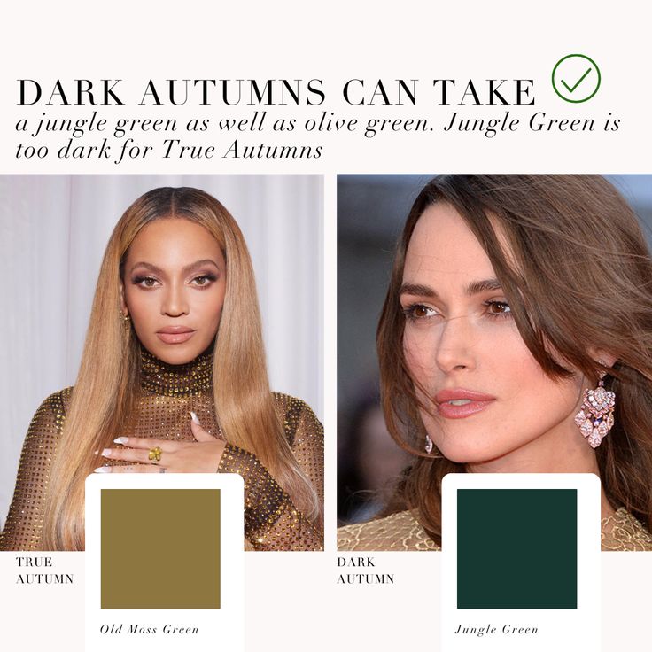 Warm Autumn Vs Deep Autumn, True Autumn Color Combinations, Dark Autumn Color Palette, Autumn True, Deep Autumn Makeup, Season Analysis, Deep Autumn Palette, Autumn Dark, Deep Autumn Color Palette