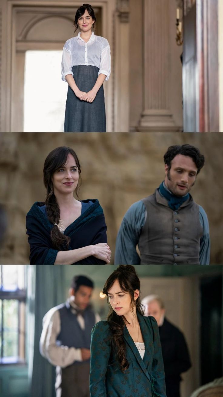 the actors are posing for pictures in their respective photoshopped outfits, and they look like they're from downton