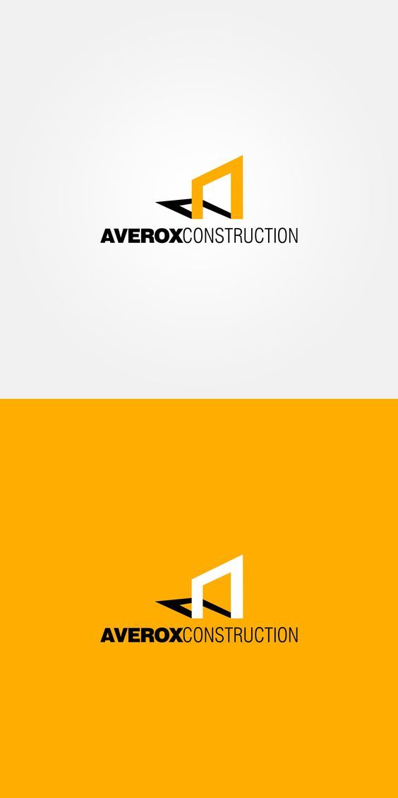 a logo for a construction company called averox construction, which has been designed to be