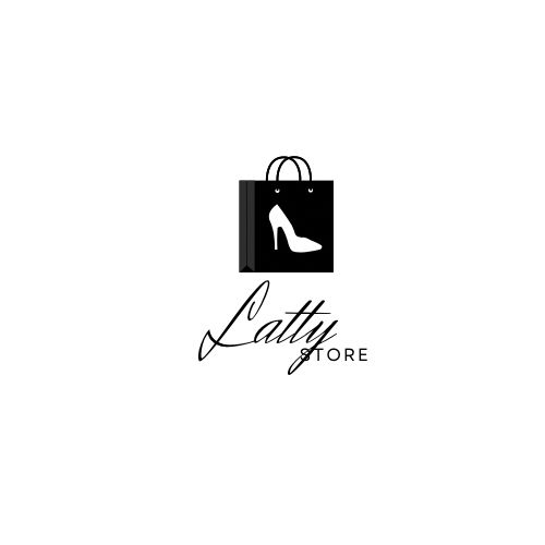 a black and white logo for a shoe store with high heeled shoes on it