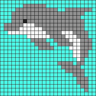 an image of a cross stitch pattern with the shape of a wolf's head