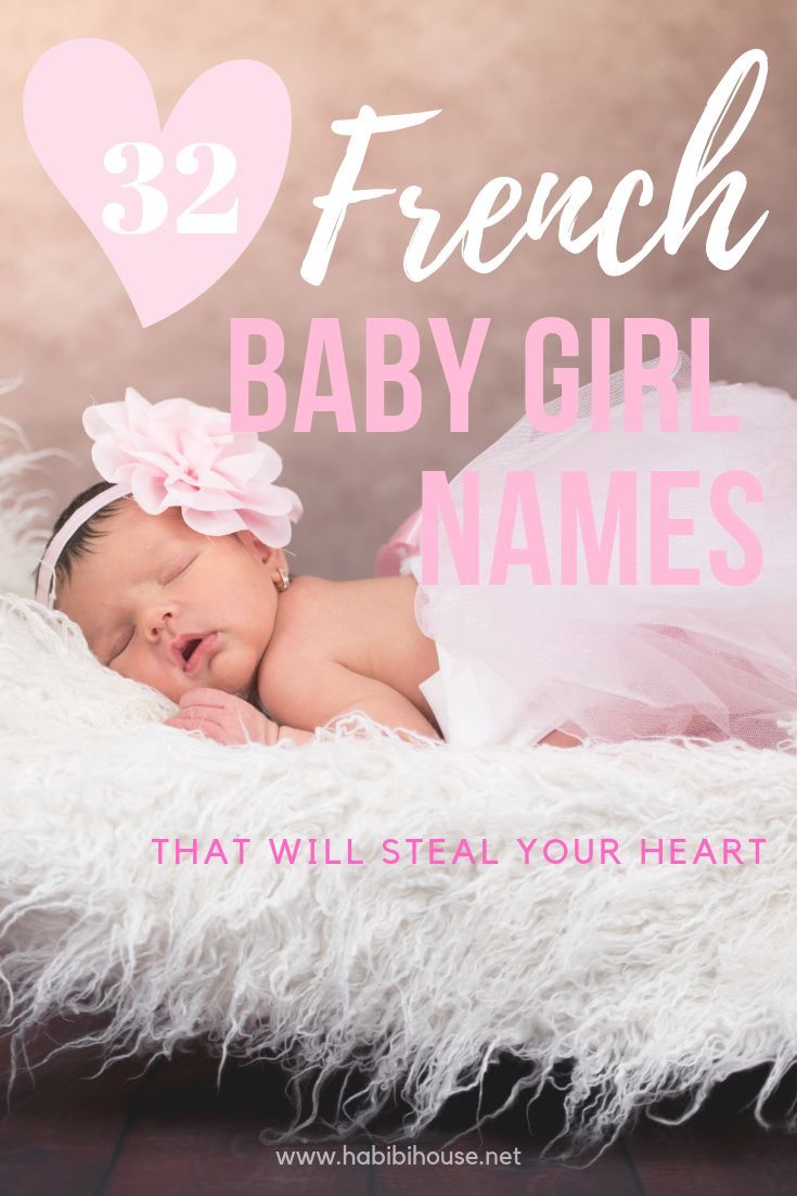 a baby girl is sleeping in her bed with the words, french baby girl names that will steal your heart