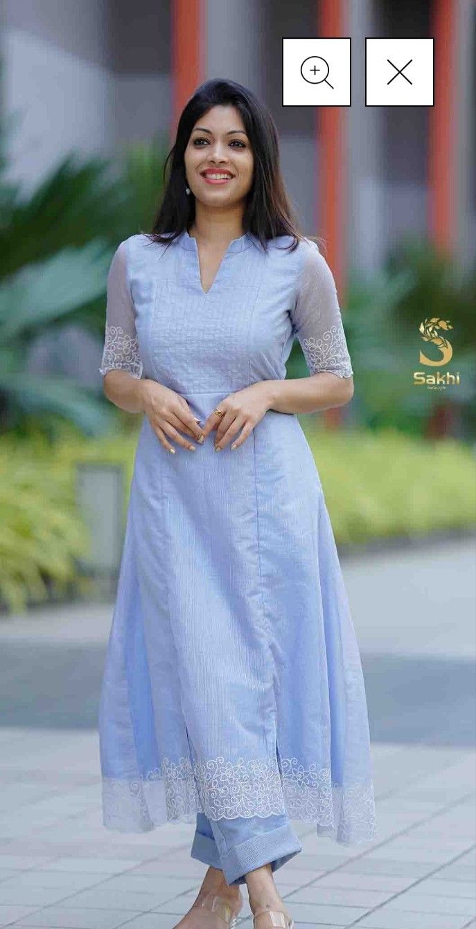 Salwar Stitching Patterns, Collar Churidar Designs, Kurtis Ideas For Women, Chudidar Dress Designs Latest, Trending Churidar Models, Kurta Designs Women Stitching, Chudi Collar Neck Designs, Stitched Dress Design Indian, Settu Saree Blouse Design