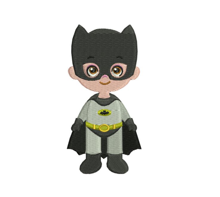 a cartoon character wearing a batman costume with glasses and a bat on it's chest