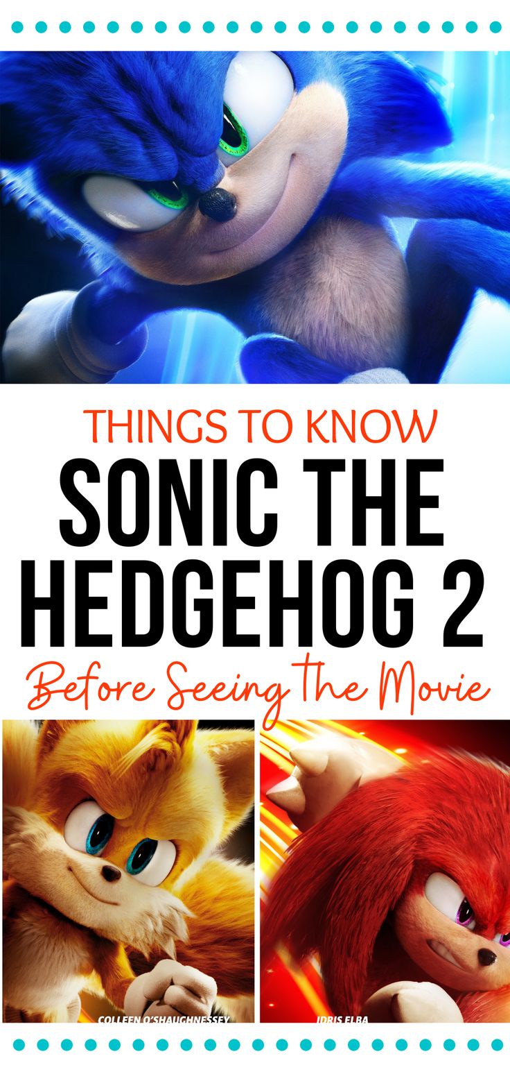 the poster for sonic the hedgehog 2 before seeing the movie, and then watching it