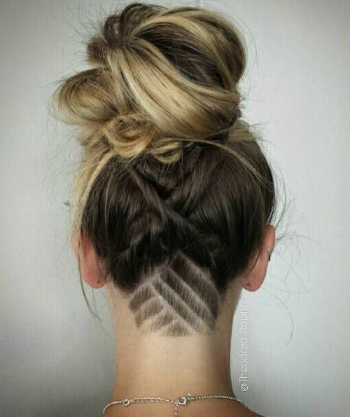 Undercut Hair Designs, Undercut Hair, Undercut Hairstyles Women, Undercut Long Hair, Undercut Designs, Shaved Hair Designs, Nape Undercut, Shaved Undercut, Hair Tattoos