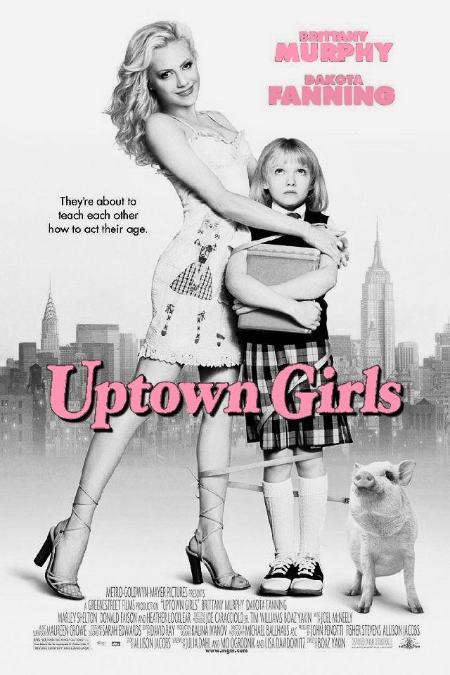 the movie poster for up town girls