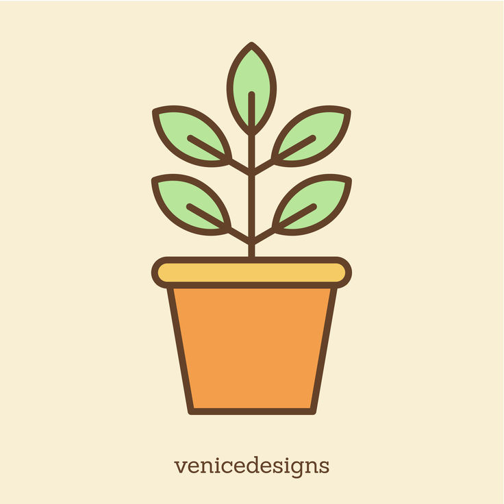 Plant Design Clipart Cute Drawing, Graphic Design Elements, Flat Icon, Flat Design, Graphic Design Illustration, Vector Graphics, Educational Resources, Design Illustration, Premium Vector